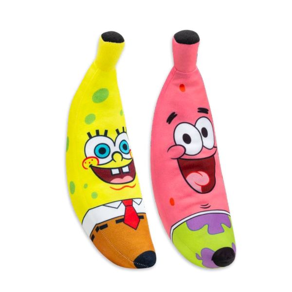 (Mis 3) SPONGEBOB – Spongebob & Patrick Banana- Peluche 25cm – 2ass…x54
